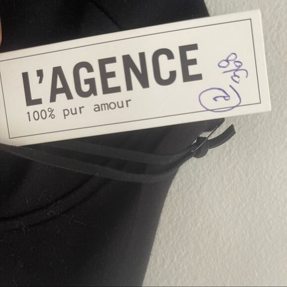 L'Agence Michelle Black Stretch - jersey bustier dress size 2 - Picture 6 of 7